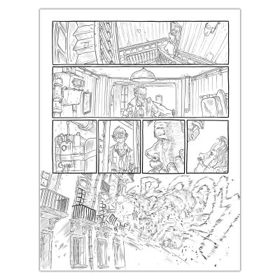 Le Turk | Dead Train - Planche originale page 133 | Achetez de l’Art