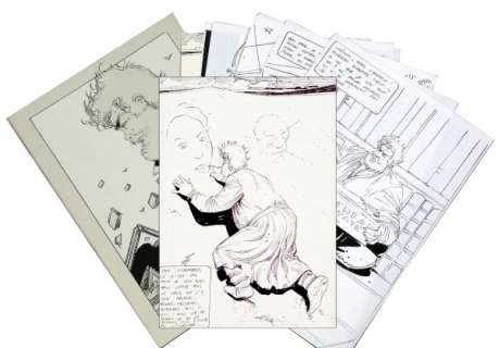 Schuiten | Les Cités Obscures, illustration au feutre réali… | Banque Dessinée