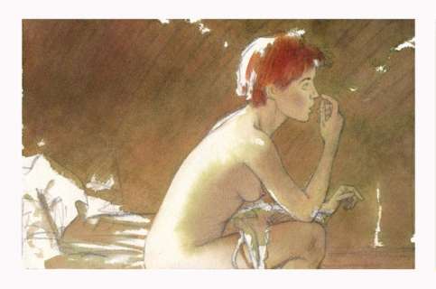 Arinouchkine, Andrei  - Dessin original en couleur - Surprise du matin | Catawiki