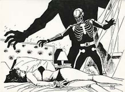  - Killing - Marco Soldi - illustrazione originale per "Nero" - Anni ‘90 - Page volante 