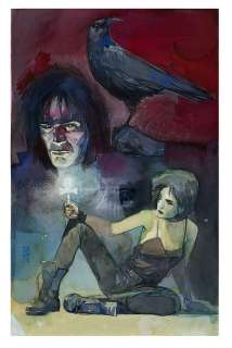 Alex Maleev - Sandman & Death Illustration