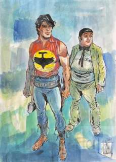 Dessinateur non identifie/Zagor. Dessin original illustrant… | Dagoty