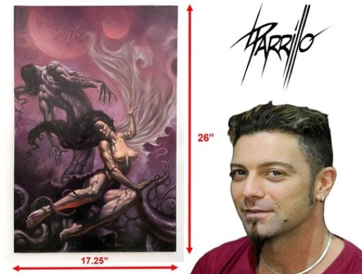 Original Comic Art Lucio Parrillo Warlord of Mars #28 Cover Oil Signed 1 of 1 | eBay US