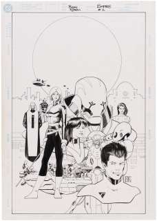 EMPIRE #1 COVER ORIGINAL ART BY BARRY KITSON.