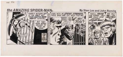 THE AMAZING SPIDER-MAN 1980 DAILY STRIP ORIGINAL ART BY JOHN ROMITA SR. | Hake’s