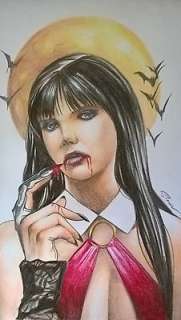  - Dracurella - Vampirella Moonlight original artwork 30 x 40 cm - First edition 