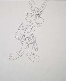 Asterix und Obelix - "Asterix" - Uderzo/Goscinny - Original Production Drawing with Seal - Dessin au crayon noir - (1994) | Catawiki