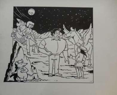 Jerom - Originele cover - Het mannetje in de maan (1988) | Catawiki