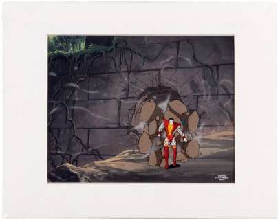 PRYDE OF THE X-MEN ANIMATION CEL (1989) - COLOSSUS DANGER ROOM SEQUENCE. | Hake’s