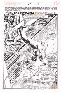 AMAZING SPIDER-MAN ANNUAL #27 COMIC BOOK SPLASH PAGE ORIGINAL ART BY TOM LYLE. | Hake’s