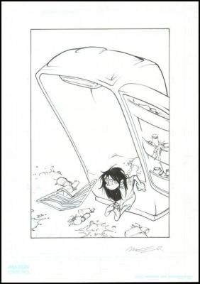 Lot 296 - Munuera. Illustration originale Nävis