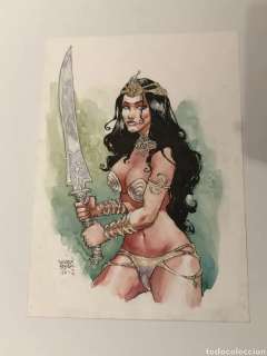 SERGIO BLEDA. ILUSTRACION ORIGINAL XENA | todocoleccion (Buy It Now)