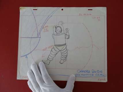 Tintin - Croquis préparatoire pour film d animation - Tintin - On a marché sur la lune (années 60) | Catawiki