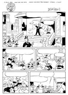 Bas Heymans - 4 Original Pages - Complete Story - D2016-332 - Donald Duck - "What are the odds" - Pages originales publiées | Catawiki