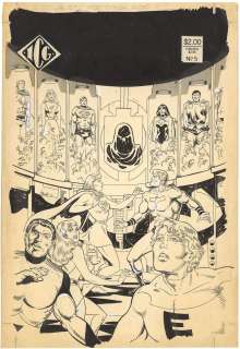 Richard Howell - Official Legion of Superheroes Index #5 Cover (Huge piece)