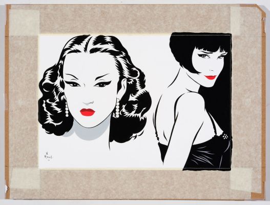 Walter Minus Ensemble... | Lot 38 - Walter Minus Ensemble de deux illustrations (sur la... | Tessier Sarrou