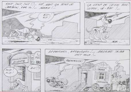 De Groot (Bob) - Rantanplan, ensemble de deux planches n°715 et 71…