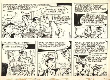 Will | Eric et Artimon, demi-planche Ã  l’encre de Chine … | Banque Dessinée