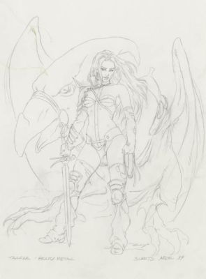 Luis Royo | TAARNA HEAVY METAL - SKETS... | Laberinto Gris