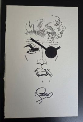 Jim Steranko SIGNED Original Nick Fury Agent of SHIELD Marvel Comic Art Sketch
