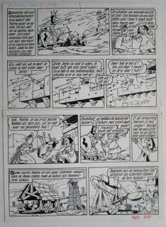 Suske en Wiske - Originele pagina (p.37) - De koning drinkt - (1973) | Catawiki