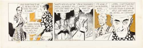 Alex Raymond | Rip Kirby Daily Comic Strip Original Art dated 3-10-51 (King Features Syndicate, 1951). | Heritage