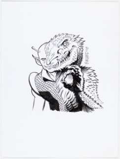 Tim Burgard - San Diego Comic-Con Souvenir Book Chameleon Boy Illustration Original Art (2008).