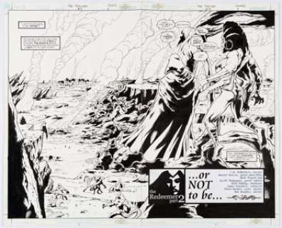 Manuel Garcia, Mark Propst and Keith Champagne The Spectre #7 Double Splash Pages 2 & 3 Orig...