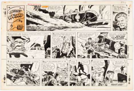 Frank Robbins | Johnny Hazard Sunday Comic Strip Original Art dated 1-11-59 (King Features Syndicate, 1959). ... | Heritage