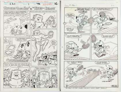 Mike Kazaleh and Scott Shaw! - Comic Book Story Pages and Sketches Original Art Group of 5 (Marvel/Archie, 1992/1993).... (Total: 5 Original Art)