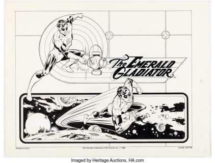 Garcã­a-Lopez, José Luis | José Luis GarcÃ­a-Lopez 1982 DC Style Guide Green Lantern Illustration Original Art (DC, 1982).... | Heritage