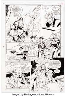 Bernado, Ramon - Ramon Bernado, Chip Wallace, and Dennis Cramer Justice League Task Force #27 Page 26 Original Art (DC, 1995)...