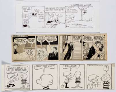 Leonard, Lank - Lank Leonard, Bill Overgard, and Others - Daily Comic Strips Original Art Group of 6 (1946-2008).... (Total: 6 Original Art)