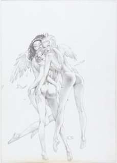 Sosa, Marcelo - Marcelo Sosa Angel Lust: A Gallery Girls Collection Vol 1 Pin-Up Illustration Original Art (SQP, 2005)....