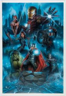 Granov, Adi | Adi Granov Marvel Universe Live Poster Illustration Original Art (2015).... | Heritage