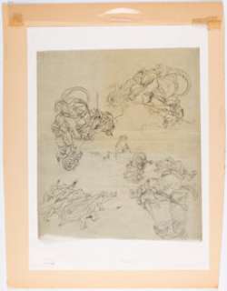 Kley, Heinrich | Heinrich Kley "Feuerloescher gegen Ungeheuer [Fire Extinguishers against Monsters]" Illustration Original Art (c. 1920-40s).... | Heritage