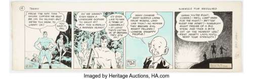 Caniff, Milton | Milton Caniff Terry and the Pirates Daily Comic Strip Original Art dated 2-20-1936 (Chicago Tribune/ NY Syndicate,... | Heritage
