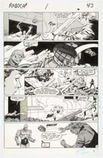 Saltares, Javier | Javier Saltares, Alan Kupperberg, and Tony DeZuÃ±iga Robocop #1 Story Page 41 Original Art (Marvel, 1987).... | Heritage