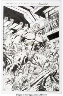 Bagley, Mark - Mark Bagley and Andrew Hennessy Ultimate End #2 Splash Page 14 Original Art (Marvel, 2015)....
