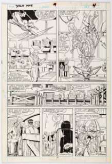 Bright, Mark | Mark Bright and José MarzÃ¡n Jr. Solo Avengers #9 Story Page 4 Original Art (Marvel, 1988).... | Heritage