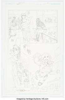 Lupacchino, Emanuela - Emanuela Lupacchino Supergirl #1 - Reign of the Cyborg Supermen Story Page 19 Original Art (DC, 2017)....