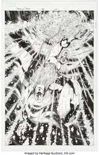 Nauck, Todd - Todd Nauck and Scott Koblish American Dream #3 Splash Page 1 Original Art (Marvel, 2008)....