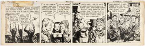 Caniff, Milton | Milton Caniff Terry and the Pirates Daily Comic Strip Original Art dated 6-26-45 (Chicago Tribune Syndicate, 1945)... | Heritage