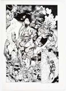 Sharp, Liam - Liam Sharp and Cam Smith (attributed) - Death‘s Head Story Page Original Art (c. 1990s)....
