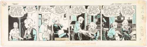 Caniff, Milton | Milton Caniff Terry and the Pirates Daily Comic Strip Original Art dated 8-1-36 (Chicago Tribune/ NY Syndicate, 19... | Heritage