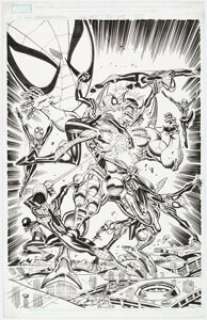 Frenz, Ron | Ron Frenz and Sal Buscema Spider-Girl #87 Splash Page 20 Original Art (Marvel, 2005).... | Heritage