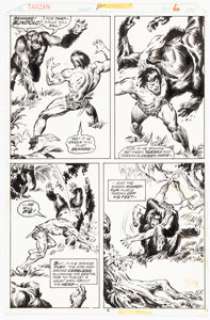 Buscema, John | John Buscema and Rudy Mesina Tarzan #8 Story Page 6 Original Art (DC, 1978).... | Heritage