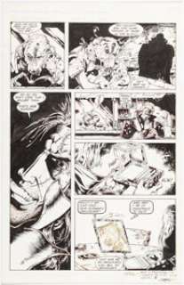 Henry, Flint - Flint Henry Grimjack #56 Story Page 5 Original Art (First, 1989)....