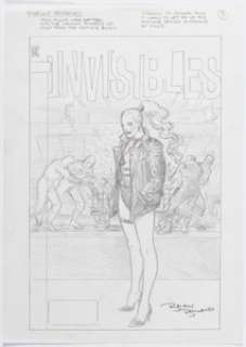 Bolland, Brian - Brian Bolland The Invisibles Cover Preliminary Original Art (DC/Vertigo, c. 1997)....