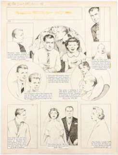 Hill, William E. | William E. Hill The Hill Page "Fathers and Daughters" Sunday Comic Strip Original Art 8-26-1956 (News Syndicate, 1... | Heritage